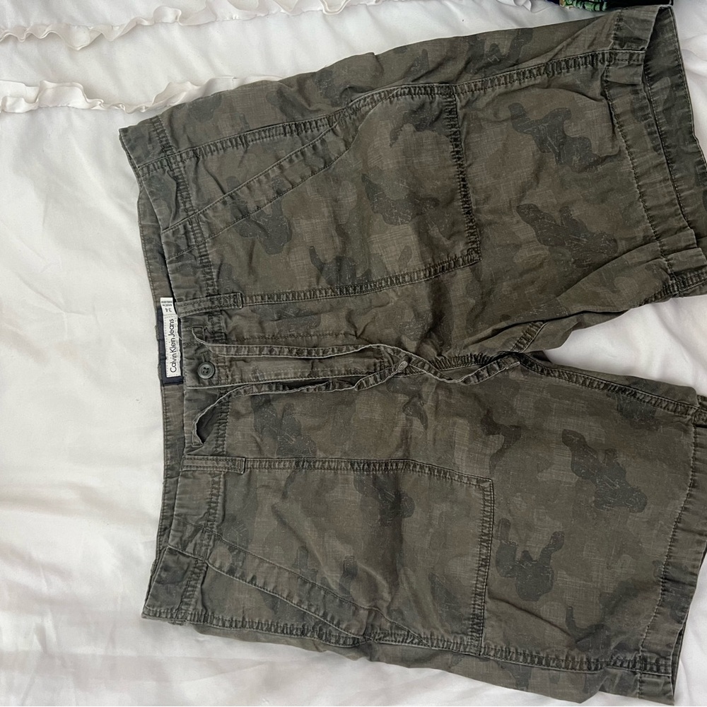 Army print Calvin Klein mens shorts